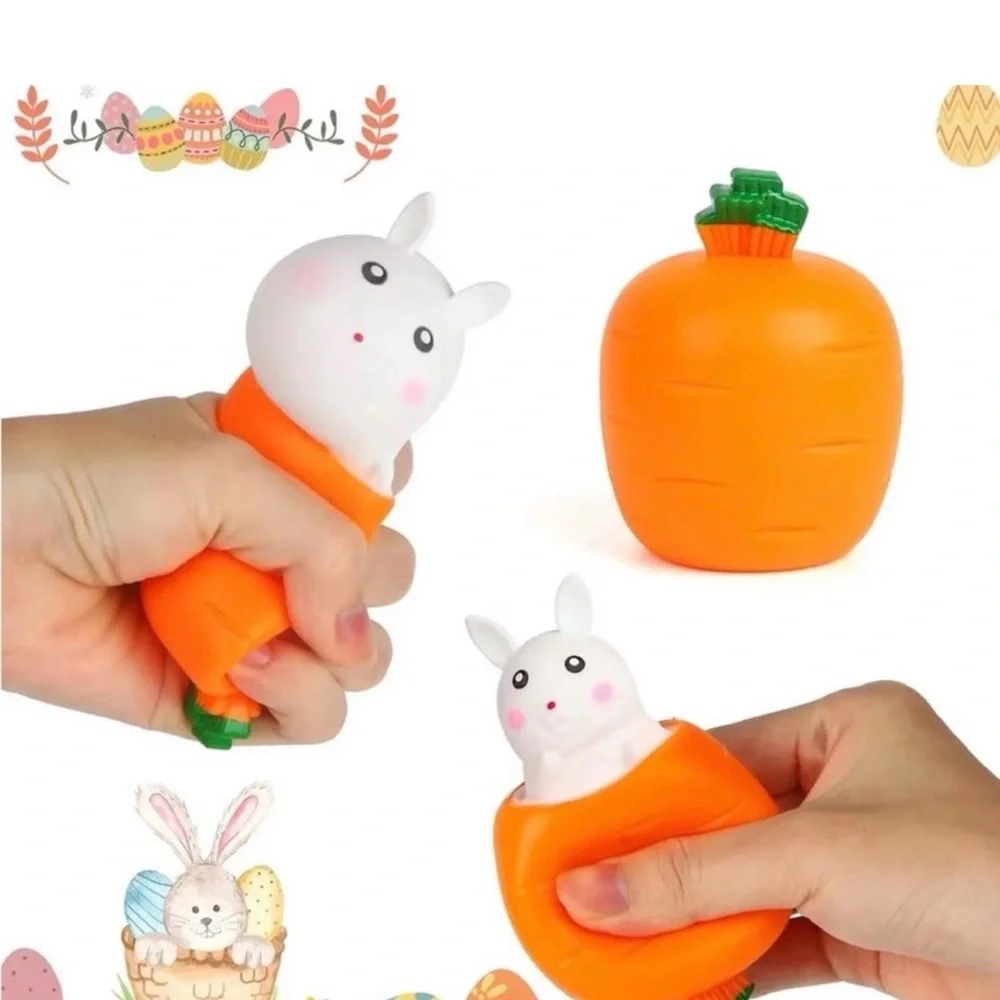 Easter Holiday Bundle 3PC Bunny Rabbit & Gnome Stand Sign Bunny squeezed Toy